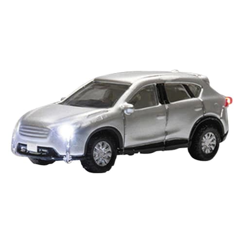 KATO N Gauge Just Plug SUV Car, Silver, 24-680B, Diorama Supplies