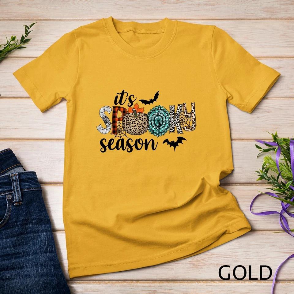 It s Spooky Season Funny Leopard Halloween T-Shirt Unisex T-shirt 4 2XL