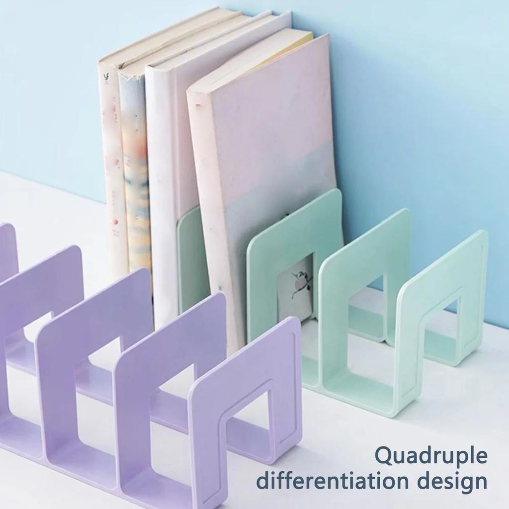 Multi-function Book Magazine Bookshelf Storage Stand Desk Organizer Holder for Book Magazine CD Files School Office Supplies