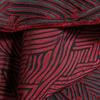 50/100x145cm Tessuto Jacquard Rosso a Gradoni Texture Sfalsata Rialzo Creativo Tessuto per Designer di Cappotti Camicie Gonne Abbigliamento