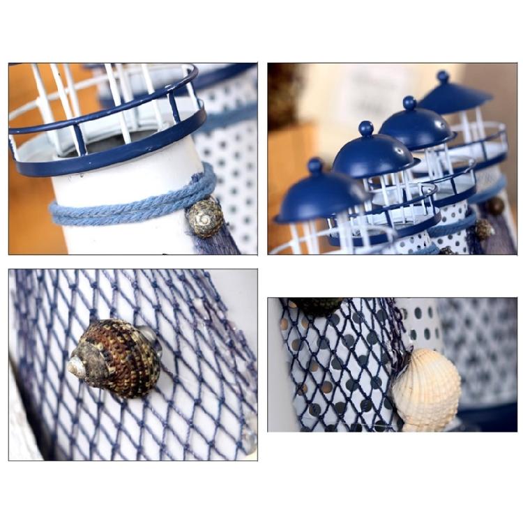 Lighthouse Metal Table Lamp Night Light Outdoor Décor Lawn and Garden Decor