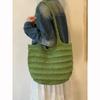 Knitted Bag for Leisure and Vacation Travel Tote Bag with Large Capacity Single Shoulder Bag