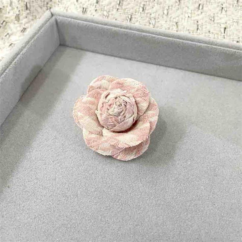 Camellia Houndstooth Brooch All-Season Fabric Mourning Funeral Corsage Pin High-End Elegant Clothes Bag Scarf Accessories Brooch