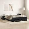 Bed Frame in Black Oak Look 135 x 190 cm Wood Based Material