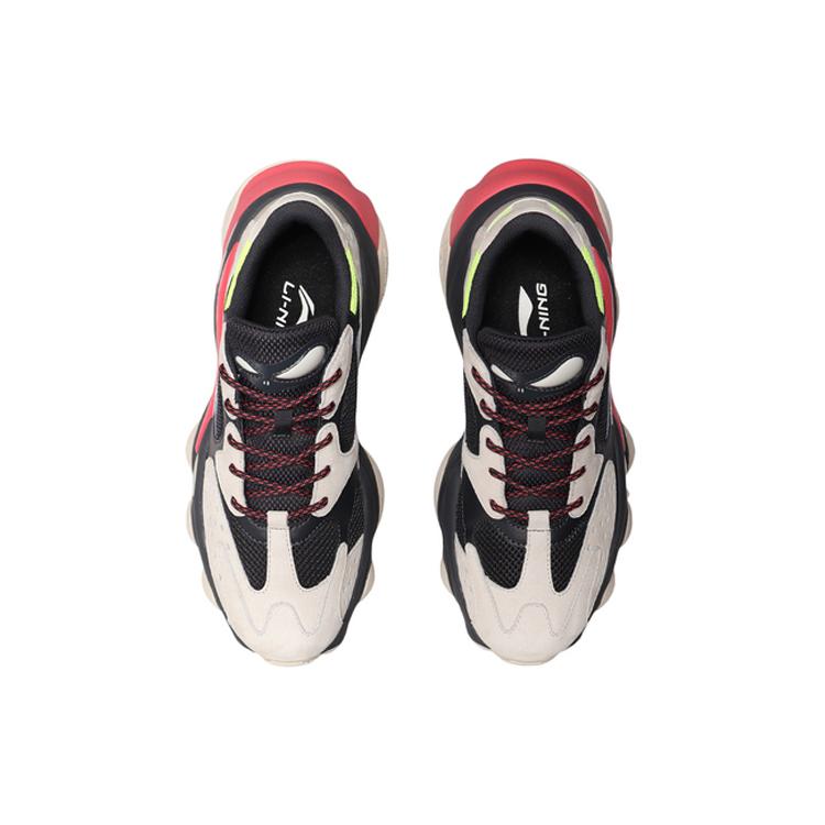 New Chenpeng NYC Fashion Week X LINING CounterFlow Alien Men's Retro Dad Shoes - White/Tan/Gray AGCP218-2