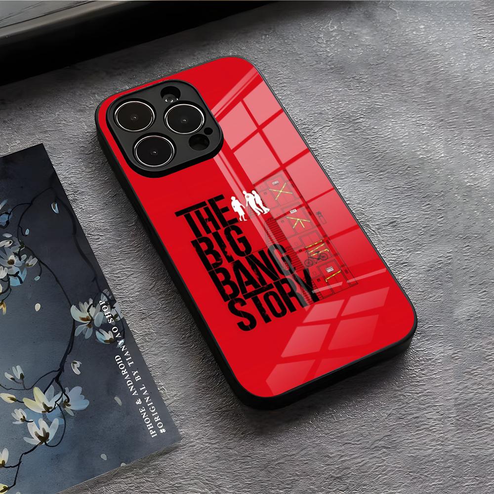 The Big Bang Theory Phone Case For IPhone 17 Air 16 E Pro Max 15 14 13 Mini 12 Pro 11 Max Plus Black Glass Cover