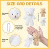 10/20/30pcs 4.7In Teddy Bears Stuffed Plush Toy Bear Plush Doll Keychain Craft Pendent DIY Wedding Birthday Christmas Party Gift
