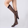 1 Pair Solid Color Women Long Socks Sweat-absorbing Elasticity Invisible Stockings  Spring
