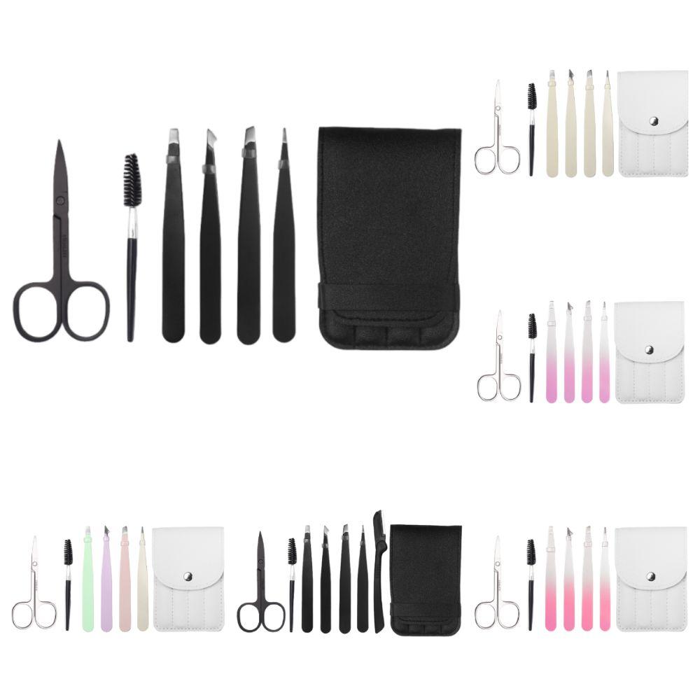 Multipurpose Eyebrow Tweezers Kit Professional Eyebrow Scissors Precision Tweezer Kit  Daily Beauty