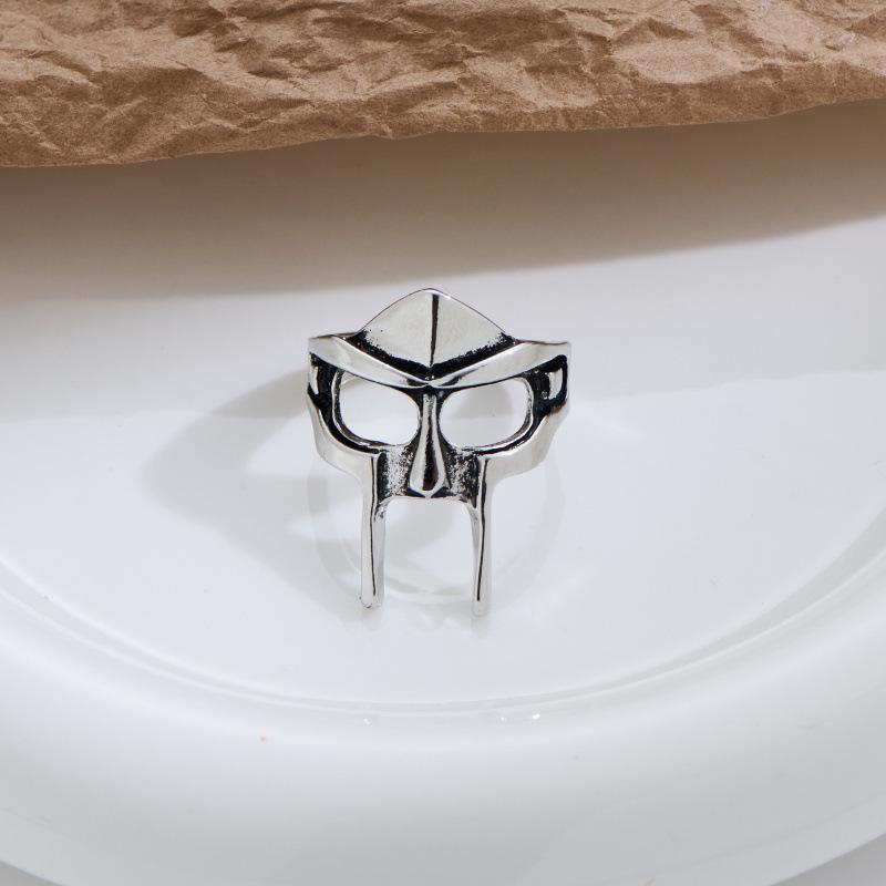 European & American Punk Pharaoh Mask Skull Ring