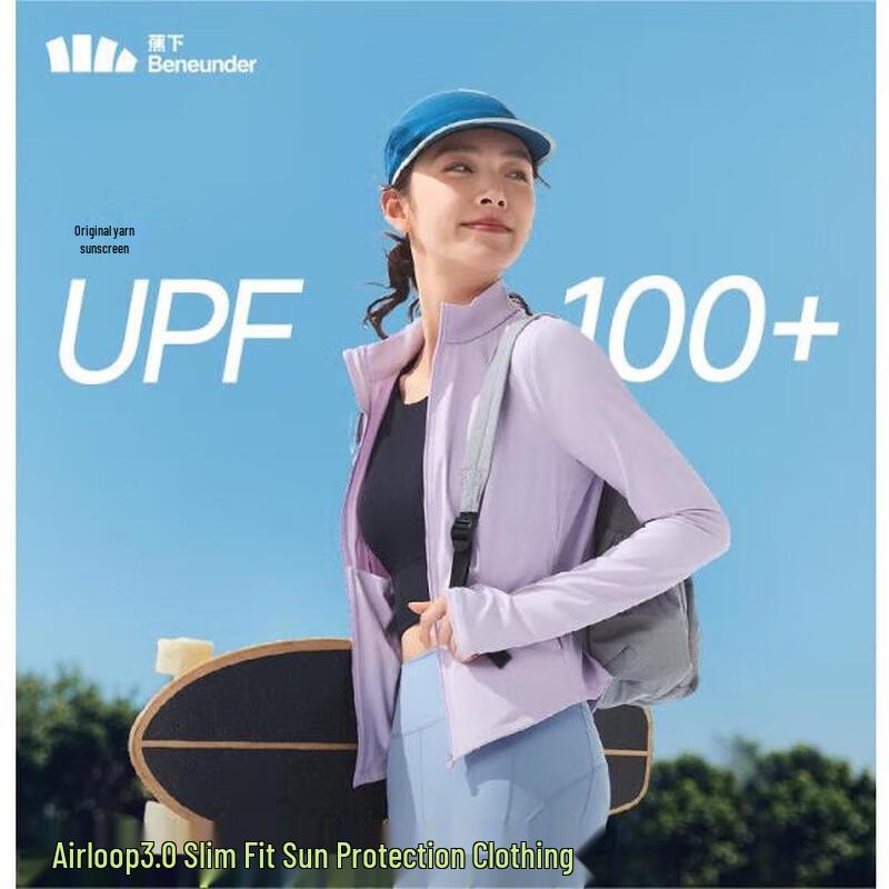 Beneunder Women s Cool-Feel UV Protection Stand-Collar Short Jacket