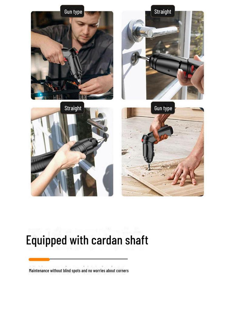 Rechargeable Mini Electric Screwdriver and Hand Drill Set for Home Use