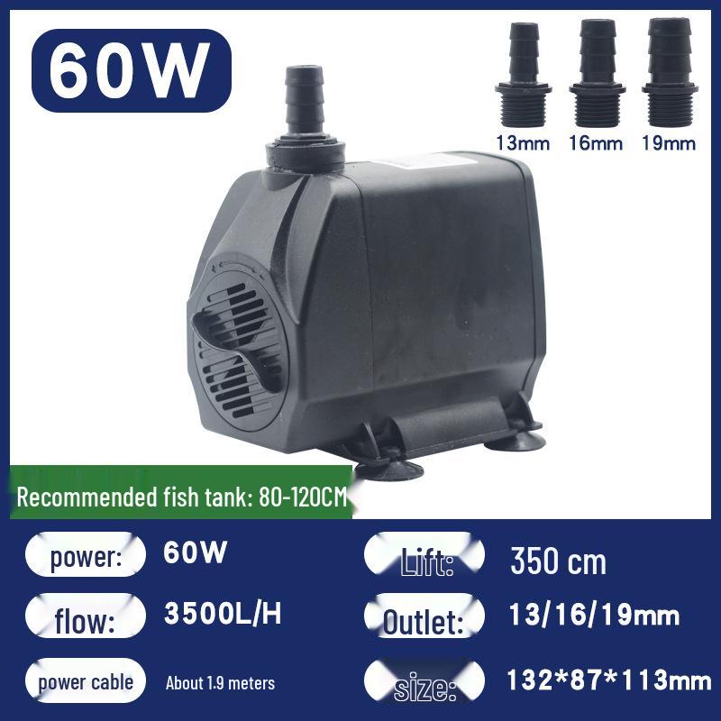 Submersible Water Pump for Fish Tanks, Fountains, Feng Shui Wheels, and Ponds with Light (5W, 6W, 8W)