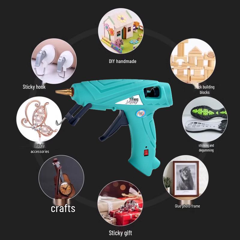 Multicolor High Viscosity Electric Glue Gun for Handmade Jewelry and Crafts
