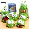1 Stück Kawaii Seilschneider Große Augen Frosch Puppe Spielzeug Plüschtier Quetsch Geräusch PVC Grüne Bohne Frosch Kinderspielzeug Weihnachtsgeschenk