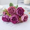 7 Gabeln Seide Künstliche Blume Pfingstrose Haus Raum Hochzeitskranz Festival Party Außenbogen Hintergrund Dekor Blumengesteck