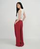MUSINSA STANDARD WOMAN Women'S Double Knit Two-Tuck Wide Lounge Sweatpants [Chili Red]
