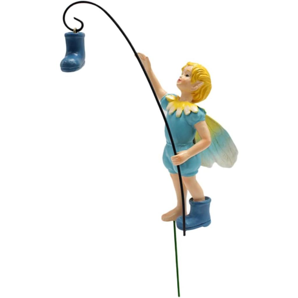 Fairy Statue Flower Fairy Ornament Resin Garden Small Fairy Decor Outdoor Garden Decor Yard Statue