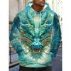 Men's Autumn and Winter 3D Printed Hooded Fashion Versatile Trend Breathable Casual Hoodies & Sweatshirts (men’s)