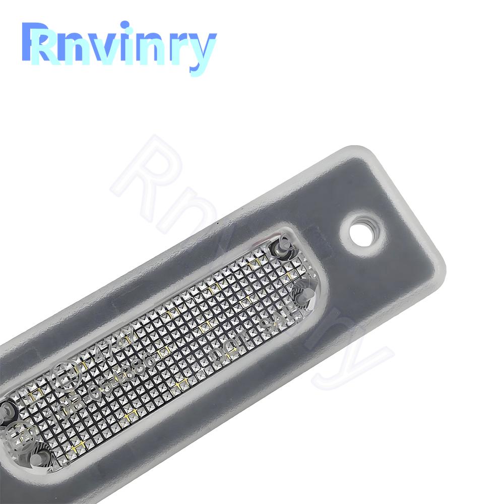 1Pair White LED License Plate Light For BMW 5-Series E34 1988-1996 E32 1986-1994 Number Plate Lamp