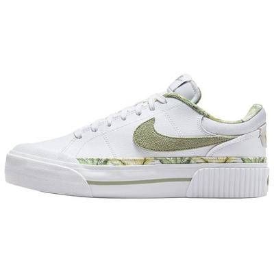 Court Legacy Abrasion Resistant Low Top Skateboard Shoes Women's White HF5054-100
