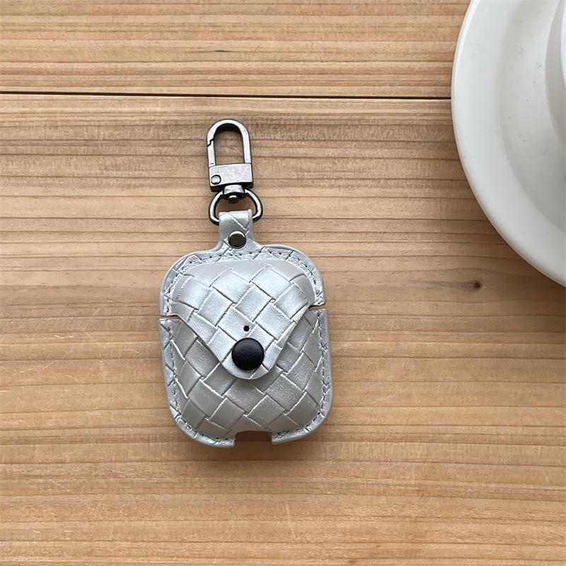 Business wind weave pattern for airpods4 apple bluetooth wireless 1/2/3 generation pro2 earphone cover personalized men
