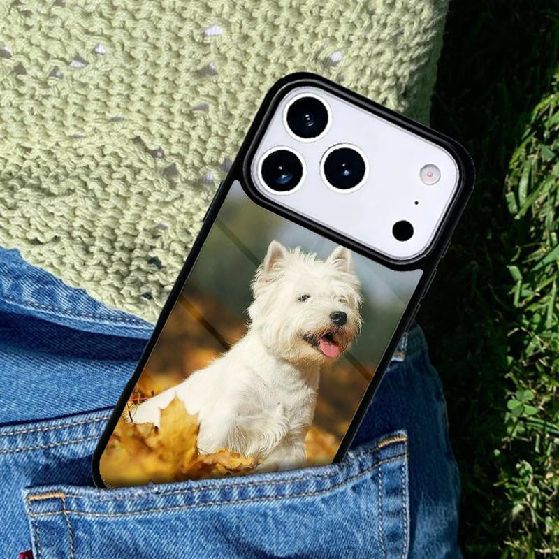 Maltese West Highland Terrier Dog Mobile Phone Case Compatible with IPhone 17 16 15 14 13 12 11Pro Max 17 Air Cover