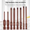 S2 Alloy Steel 6.35 Torx Phillips Slotted Magnetic Electric Screwdriver Bit for Manual and Pneumatic Use.