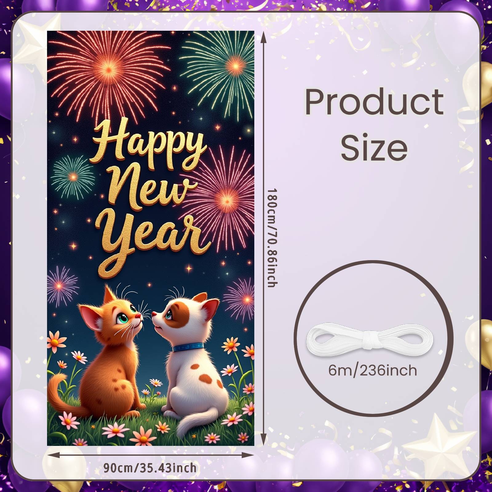 New Year Display Night Sky Background New Year Backdrop Celebration Display Golden Text Yearly Backdrop For New Year Party