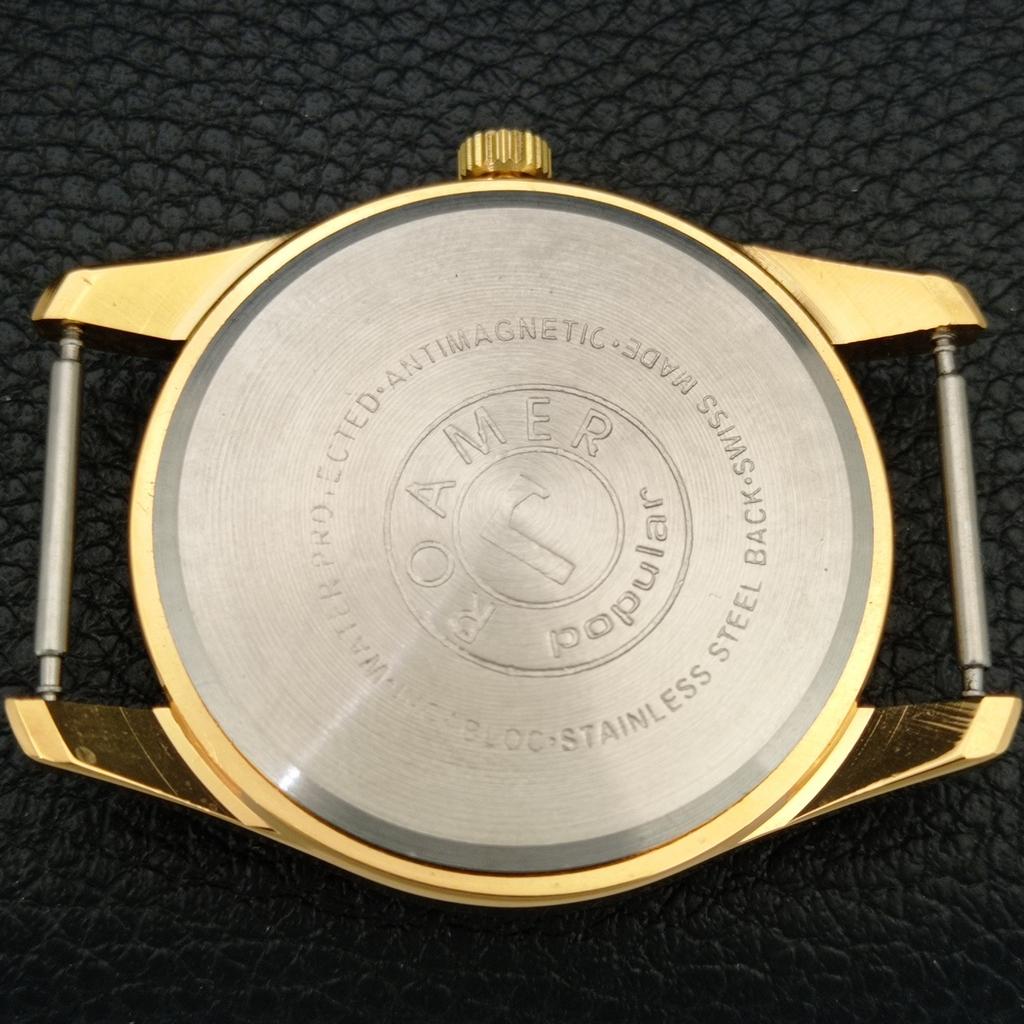 HAND-WINDING VINTAGE SWISS MENS REFURBISHED GREEN COLOR DIAL WATCH A707400-1