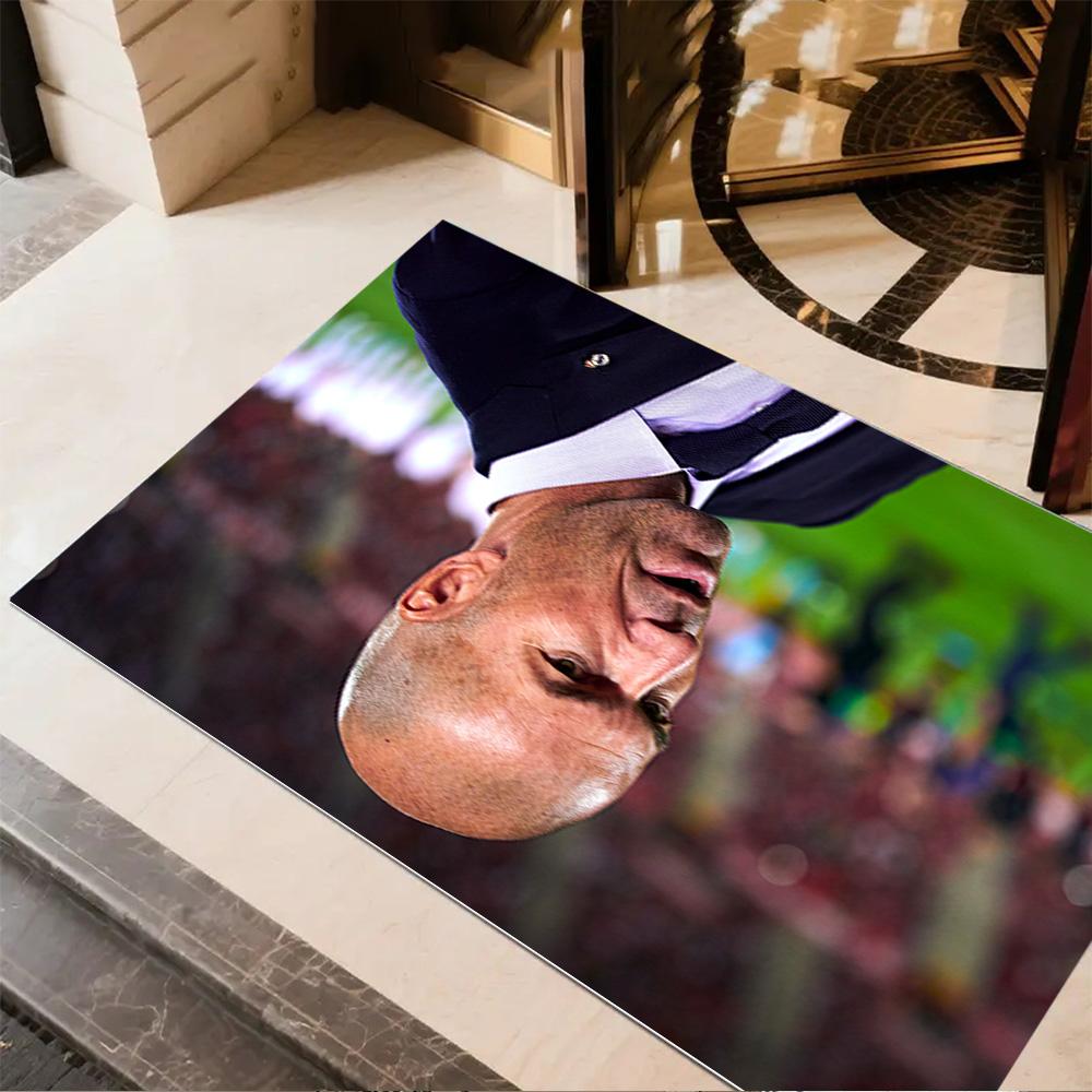 Dynamic Soccer Player Action Carpet Perfect for Outdoor Dining Room Foyer Balcony Anti-slip Rug Office home decor Perfect Gift for Friends & Family
