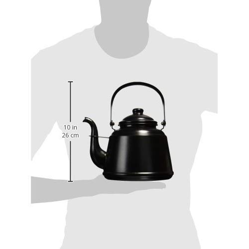 DutchWest Japan Retro Enamel Kettle, Induction Compatible, Navy, RTK-05, 2.3L