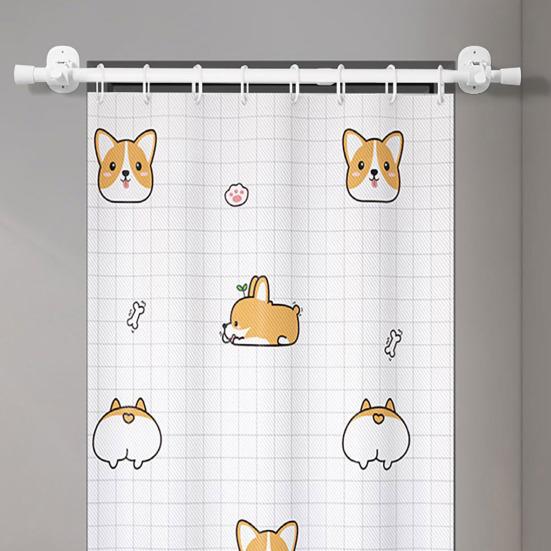Gardinstangkrok To installasjonsmåter Selvklebende No-punching Anti-skli med skruehull Lastbærende Soverom Stue Gardinstang Holderstang