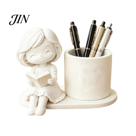 Durable Desk Accessory 3D Printed Pen Holder, Creative Desktop Organizer for Pencils Gel Pens Stationery Holder Makeup Brushes, Storage Container