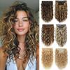 4-Piece Set of 11 Clip-In Hair Extensions, Clip-In Hair Extensions, 12 Inch Synthetic Clip-In Short Soft Natural High-Tempe 2028