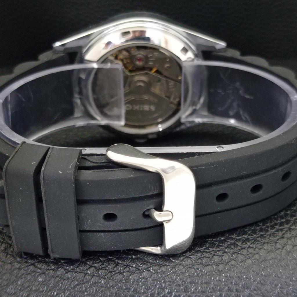 SEIKO 5 VINTAGE REFURBISHED AUTOMATIC 6309A JAPAN MENS BLACK WATCH a441598-1 Sk-a441598