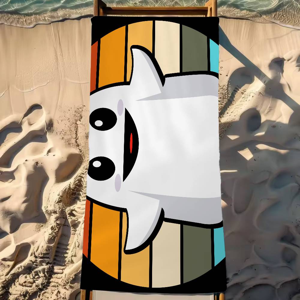 Retro Halloween Witch Pumpkin Ghost Beach Swimming Towel Soft Absorbent Washcloth Children's Gifts For Kids Travel Camping Gym