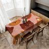 Cartoon Animal Print Durable Rectangle Tablecloth - Scratch-Resistant For Restaurants, Cafés & Service
