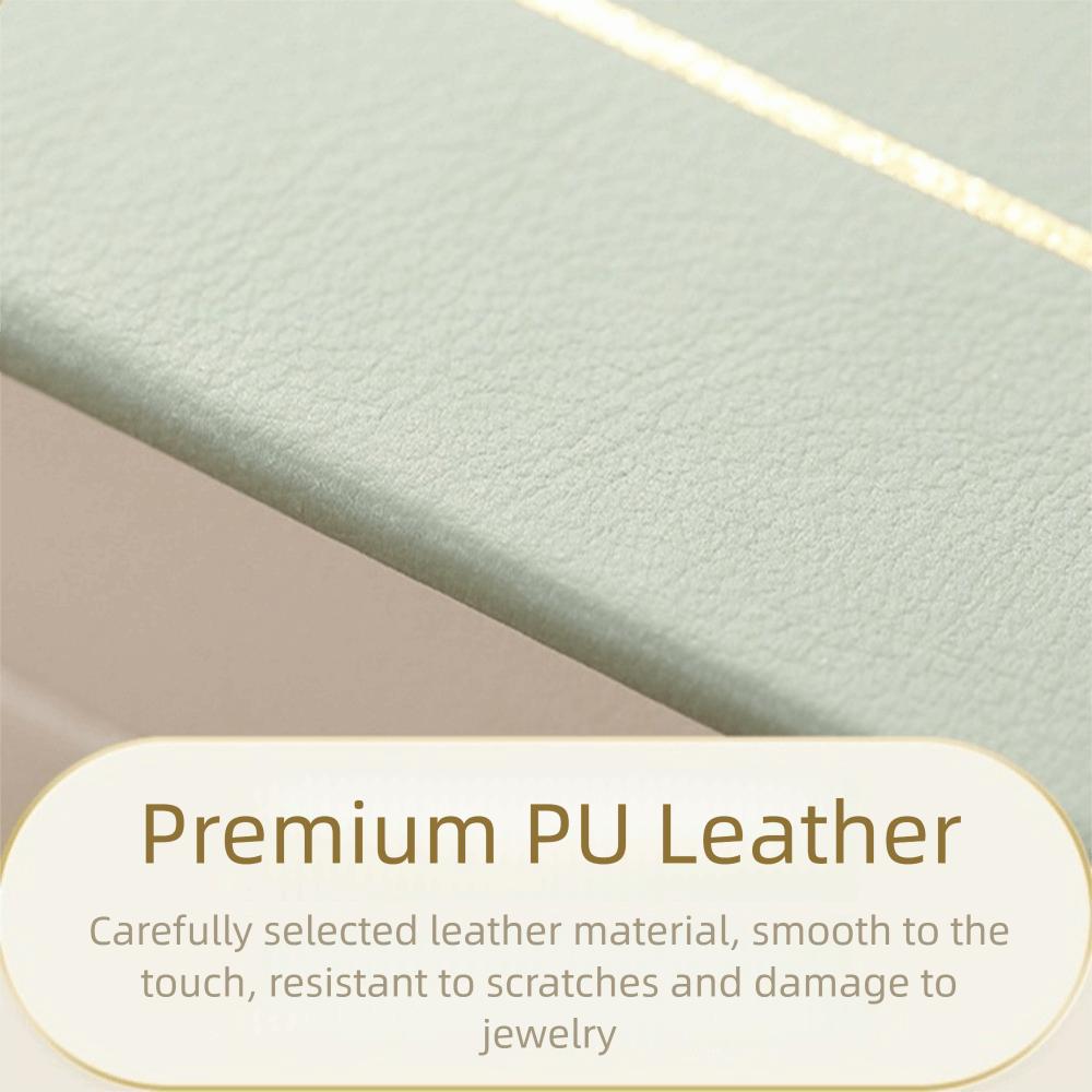 Packing Box PU Jewelry Book Ring Earrings Jewelry Collection Organizer Jewelry Display Box  Travel