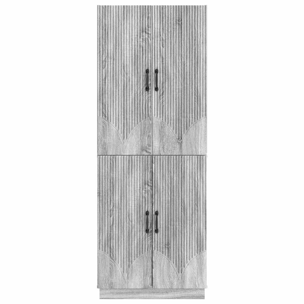 Cabinet Set 2 Pcs Grey Sonoma Particleboard
