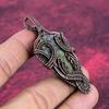 Dragon Bloodstone Pendant Copper Wire Wrapped Pendant Handmade Gemstone Jewelry