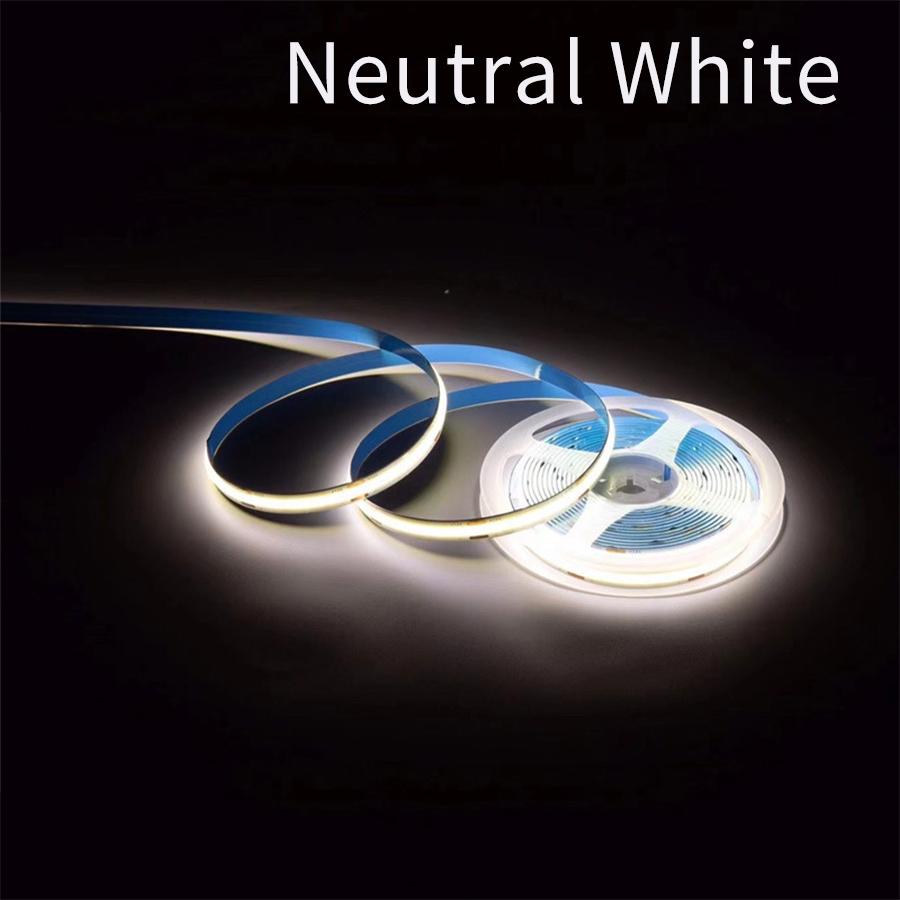 Dimmable DC 24V 12V COB LED Strip Lights 8mm 320LEDs/M Flexible LED Tape Ribbon for Room Decor 3000K 4000K 6000K 10M 5M 3M 2M 1M