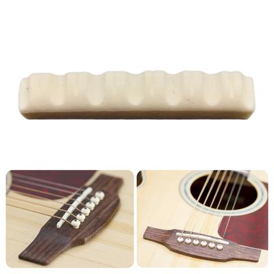 Professional 6 String Guitar Nut Replacement Flat Bottom Acoustic Guitar Slotted Bone Nut Music Instrument Accessory
