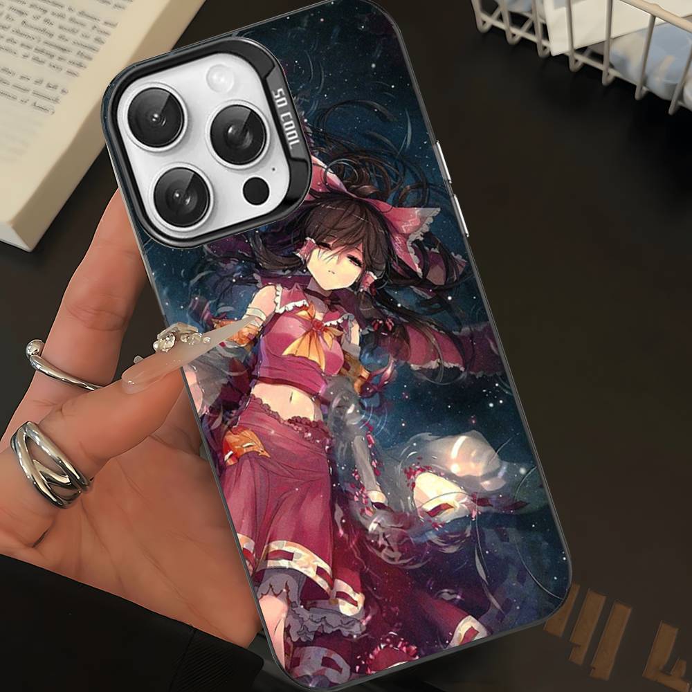 Classic Game Touhou Project Phone Case For IPhone 17 16 15 14 11 12 13 Pro Max Plus Pro Colored Silver Cover