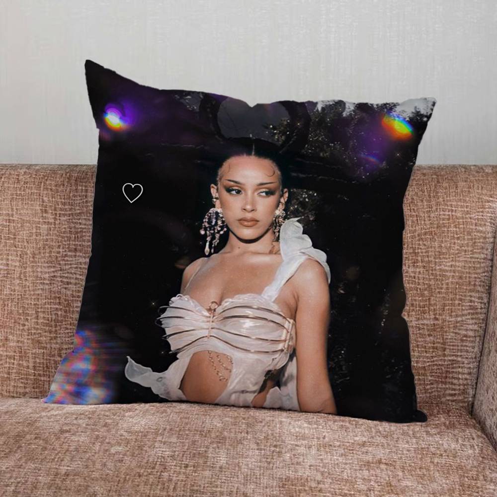 DDoja Singer CCat Print Pattern Sofa Cushion Cover Pillowcase Home Party Car Bedding