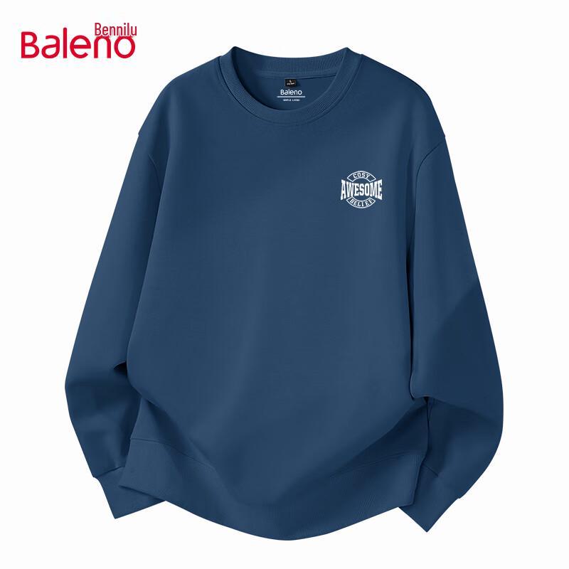 Pánská mikina Baleno American Style s těžkou gramáží a kulatým výstřihem