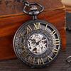 Steampunk MAN שעון כיס FOB שרשרת תליון שחור כסף קלאסי תלבושות וינטג' שעוני כיס לגברים שעוני שרשרת אפוד