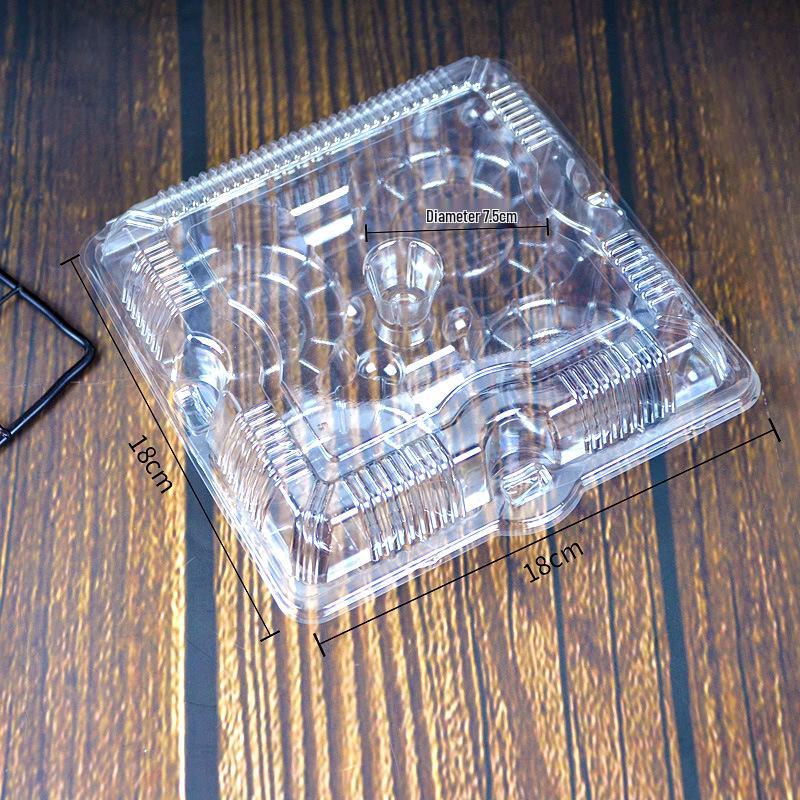 Transparent Disposable Pastry Packaging Box for Cakes and Bread