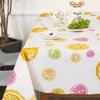 Fruit Leaf Print Tablecloth Oil Proof PVC Wrinkle Resistance Tea Table Cover Home