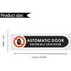 Automatic Door Sticker Driver Will Open Door Sign 4.9 X 1.2 Inch Self Adhesiv